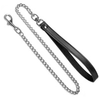 Black Wrist Handle Chain Leash